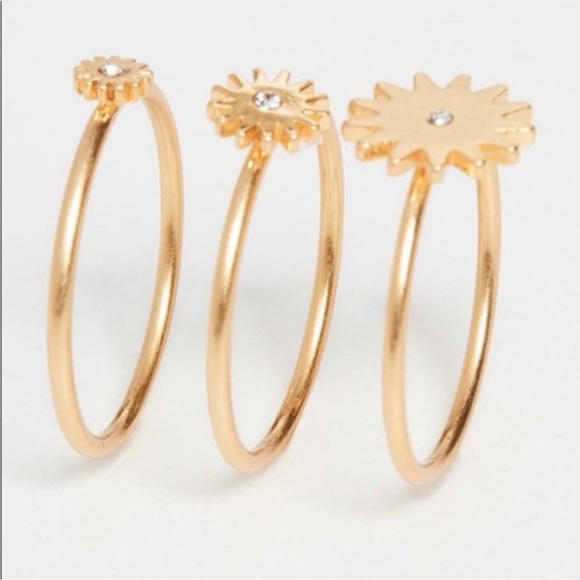 Madewell My Three Suns Stack Ring Set ☀️ - Picture 2 of 4